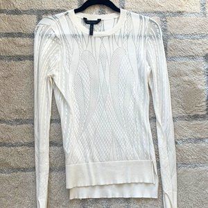 BCBG textured fitted top-size S